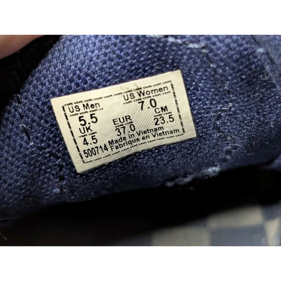 Vans X Harry Potter Ravenclaw Womens Size 7 Mens 5.5 Blue/Grey Canvas Sneakers - Picture 7 of 9